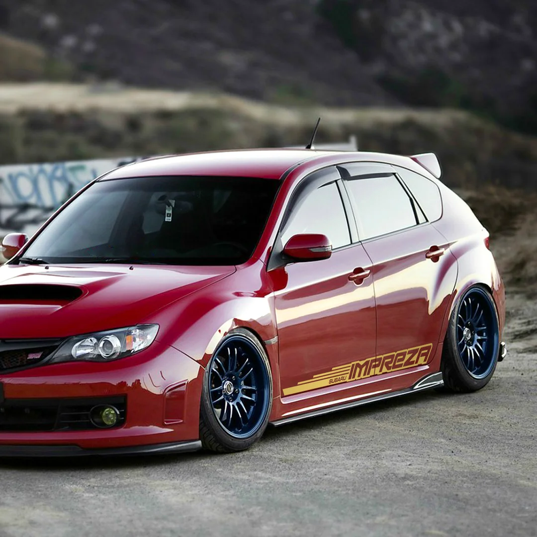 Наклейка на борта для SUBARU IMPREZA виниловая наклейка стикер борт |