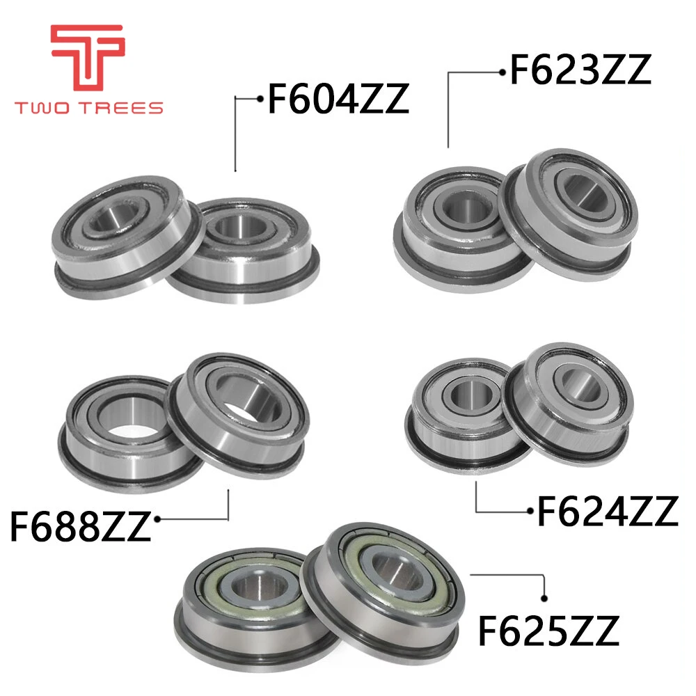 Фланцевые шарикоподшипники F604ZZ F623ZZ F624ZZ F625ZZ F688ZZ 4 шт. | Компьютеры и офис