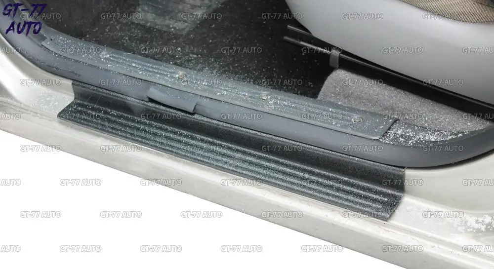 Накладки на пороги дверей для Lada Granta / Лада Гранта 2011-2017 АБС пластик в проем -