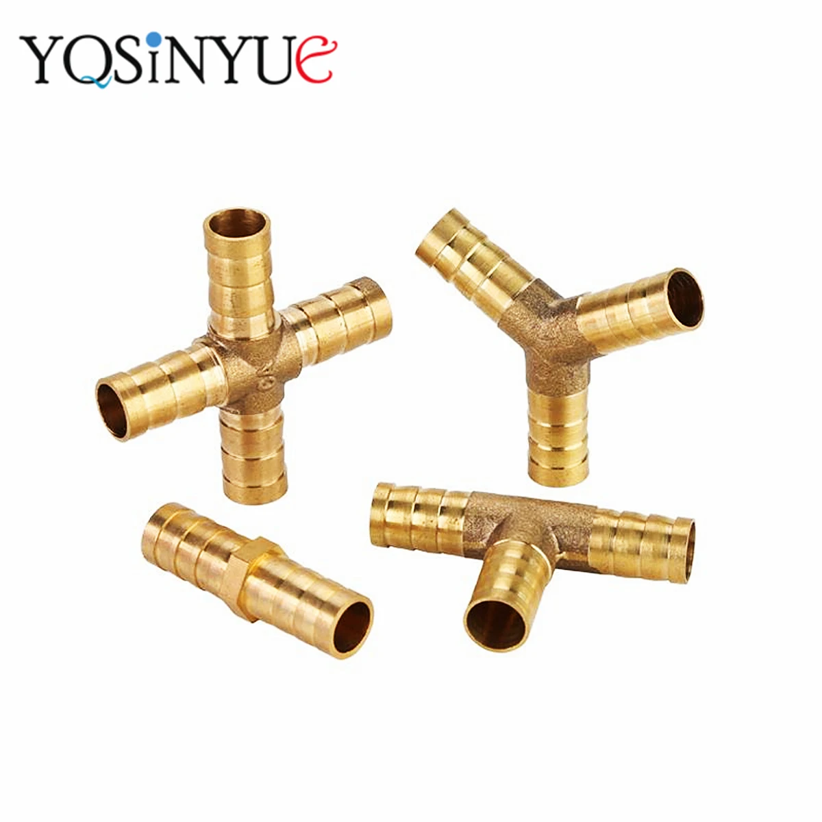 

Brass Barb Pipe Fitting Straight I T Y X Type 2 3 4 Way Connector for 4mm 5mm 6mm 8mm 10mm 12mm 14mm 16mm Copper Pneumatic Tube