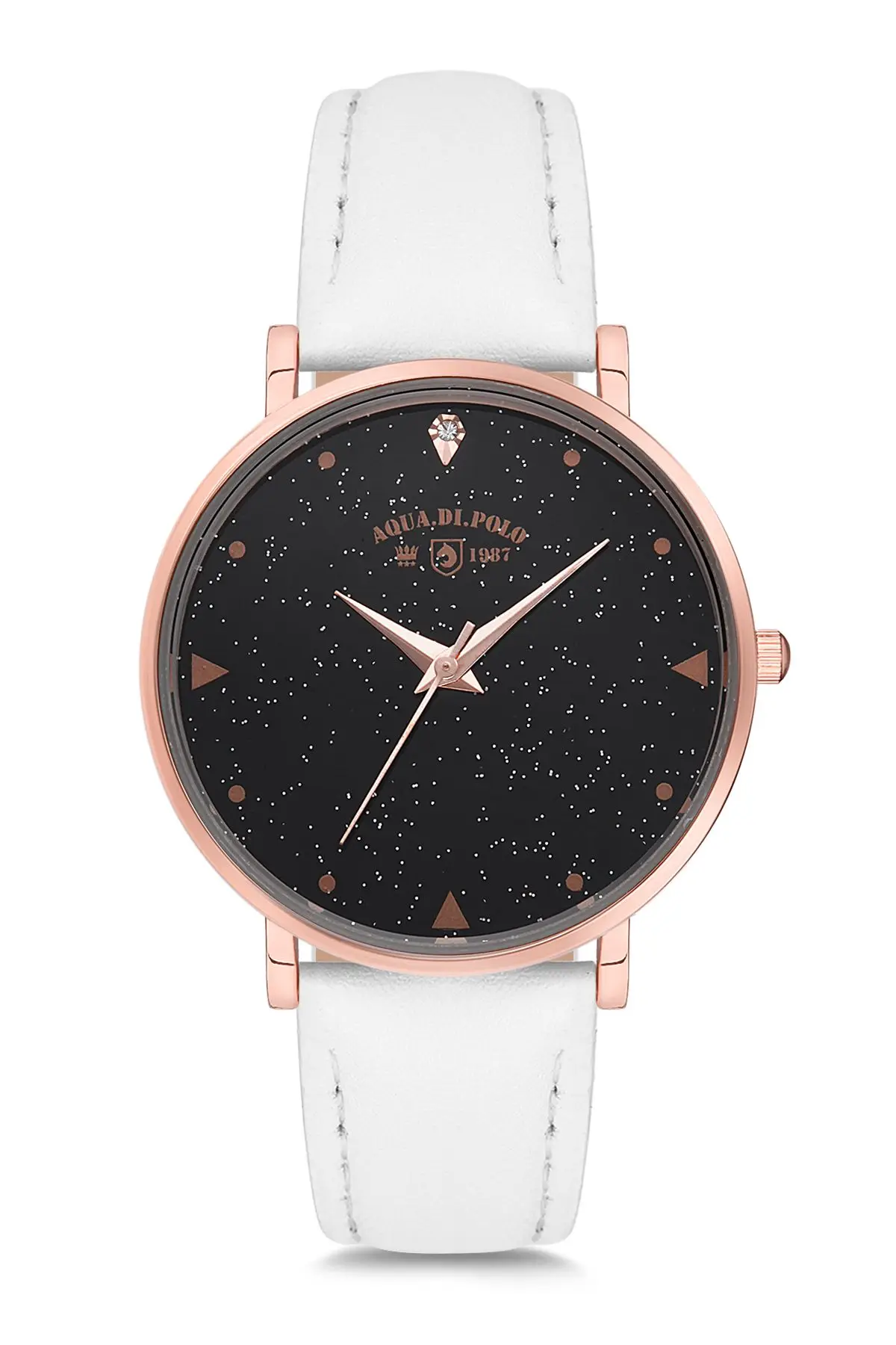 

2020 top Brand Luxury Fashion Women 'S White Leather Quartz Wrist watch APSV1-A3801-KD532 Aqua di Polo 1987