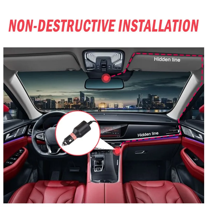 Скрытая автомобиля тире Камера DVR Wi-Fi Dash Cam 1080P Full HD спереди автомобиля Камера Регистраторы авто видео регистратор с 8/16/32 Гб TF карты