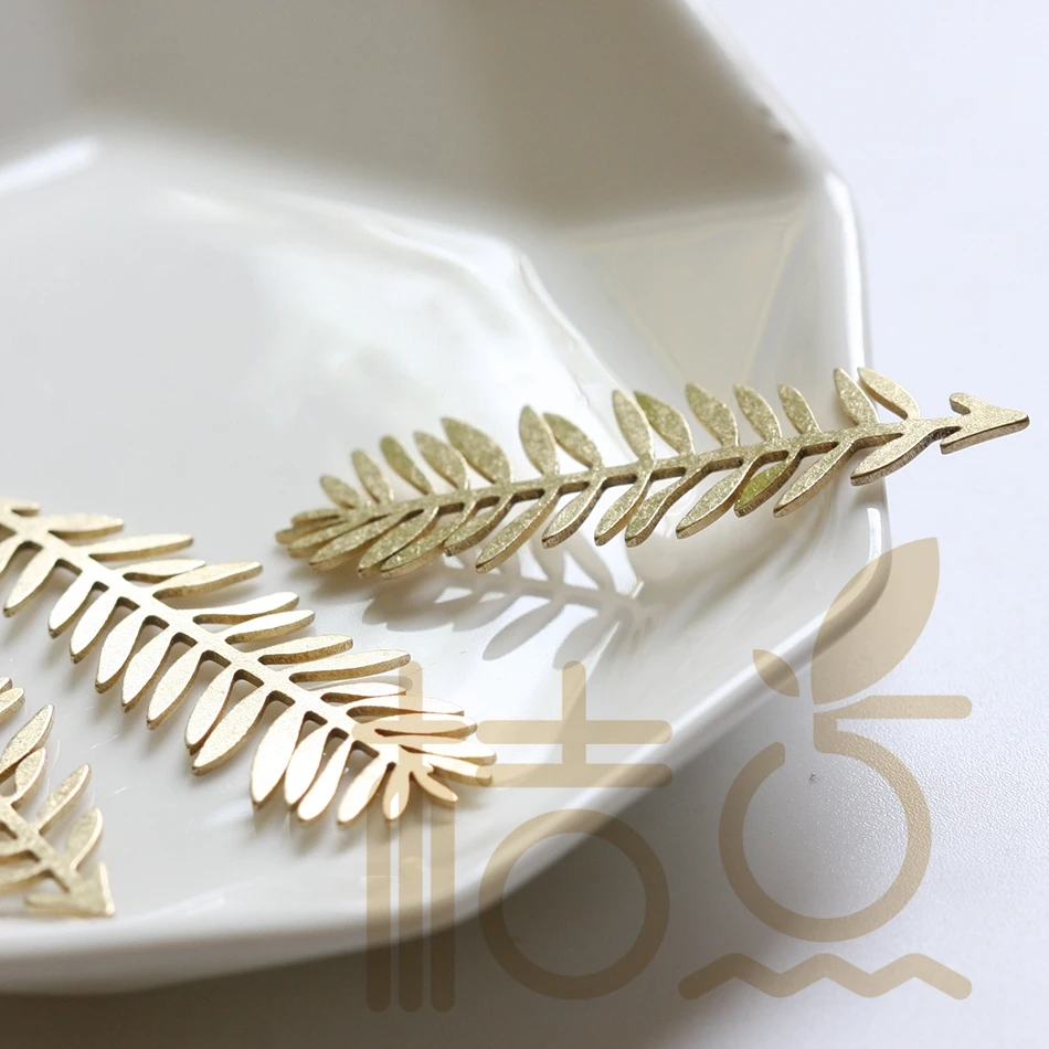 Лист из твердой латуни без отверстия для лазерной резки, 2 шт., 43x14 мм (4354C-V-319)