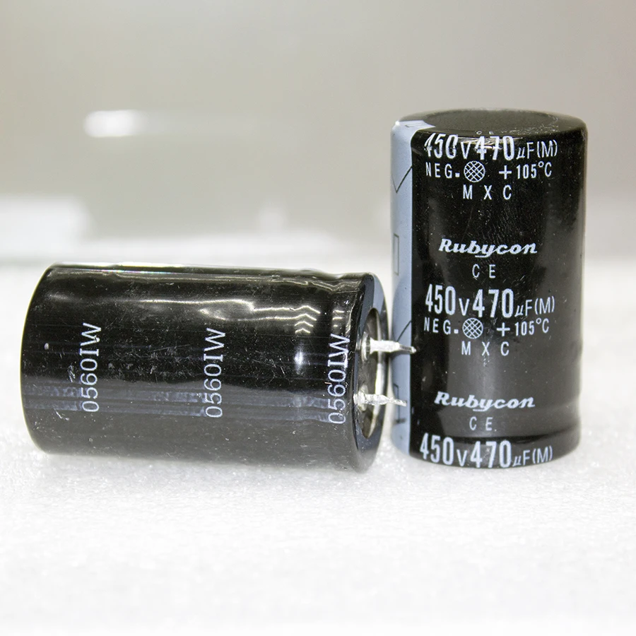 470мкФ*450В -электролитический конденсатор (470UF/450V 30х50 мм 105°C MXС snap in) -Rubycon -ДЕМОНТАЖ!!!