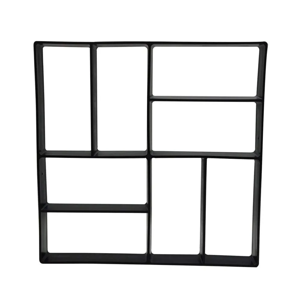 C 40x40cm Форма для изготовления дорожек, бетонные формы, сделай сам, черный пластик, домашний сад, пол, дорога, Шаговая дорожка, каменная дорожка, форма для патио, Жардин - Цвет: C 40x40cm