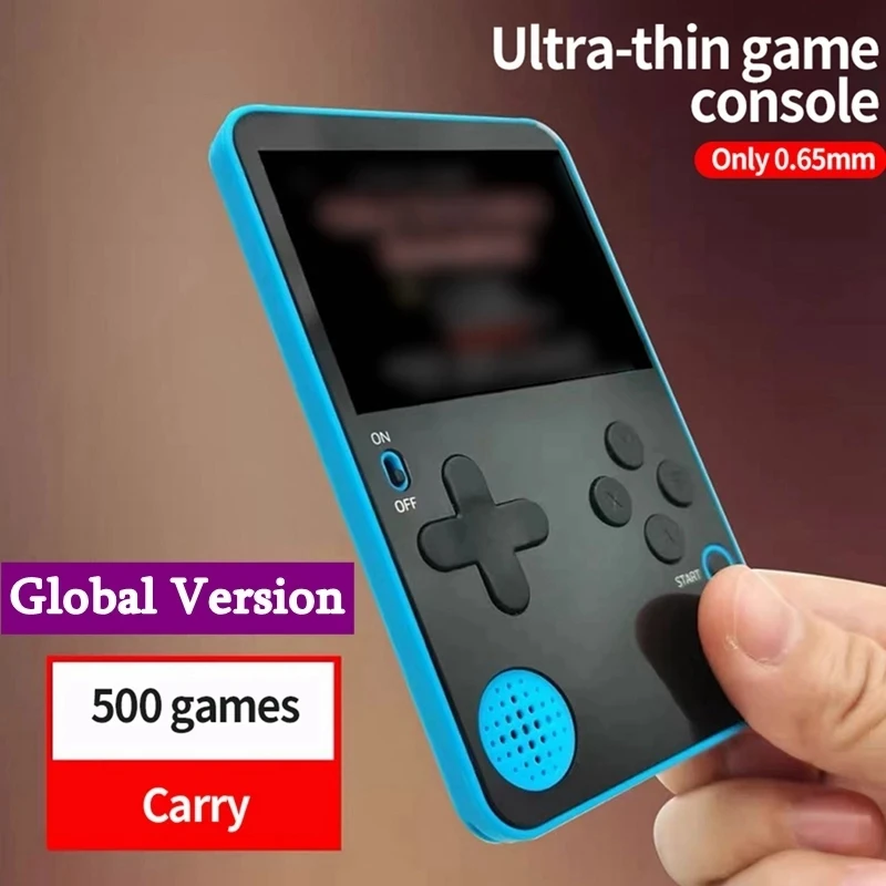 

Ultra Thin Handheld Video Game Consoles Portable Game Player Built-in 500 Games Retro Gaming Console consolas de jogos de vídeo