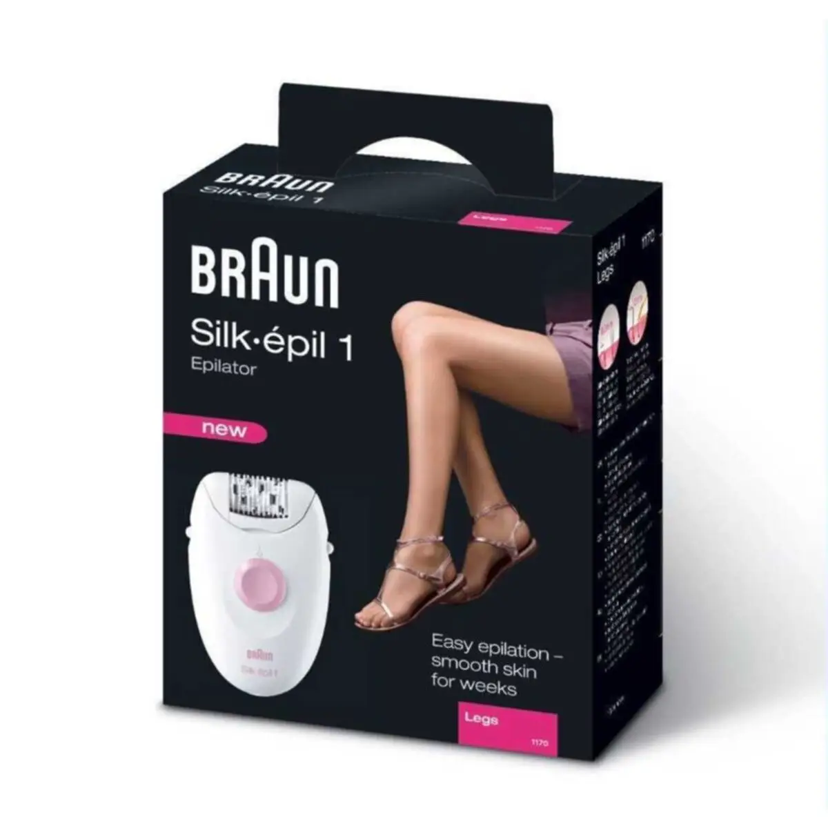 

Original BRAUN Silk-Epil 1 1170 Epilator For Women Portable Electric Depilator Bikini Body Shaver For Women Hair Removal machine