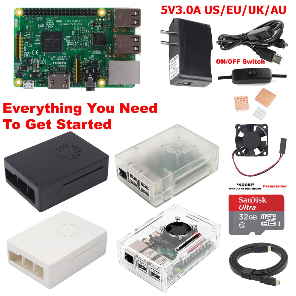 Raspberry Pi 3 Model B стартовый набор S3B01 - Комплект: Комплект 6