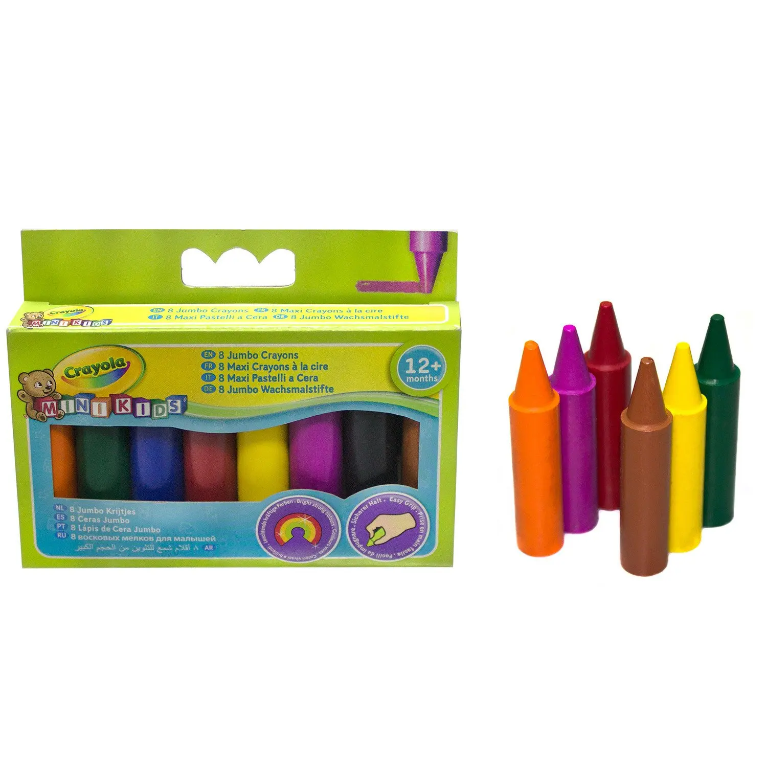 Мелки восковые Crayola 8 шт 0080 | Канцтовары для офиса и дома