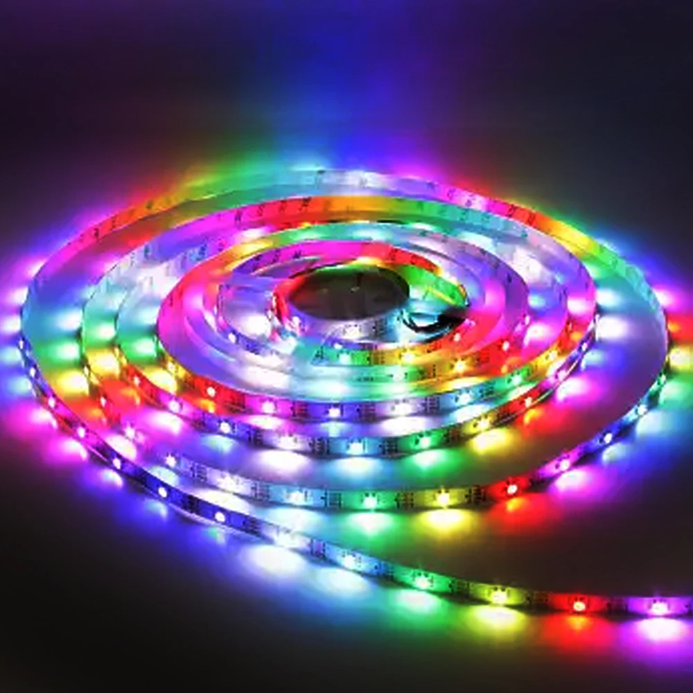 Светодиодная лента RGB гирлянда для дома гибкий водонепроницаемый светильник
