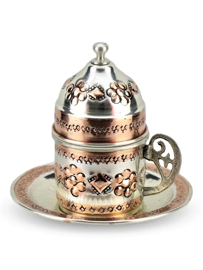 2 personalidad bordada cobre equipo de caf&eacute;-1