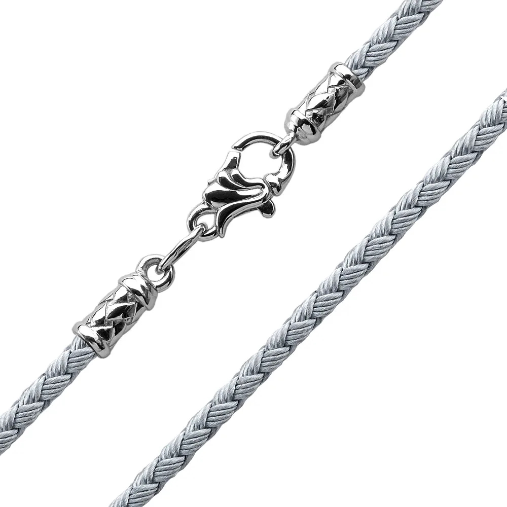 Шелковое Колье, серебро 925