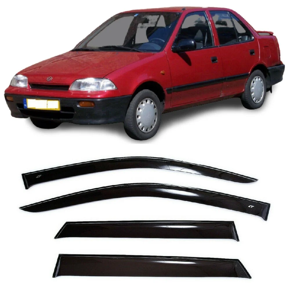 Дефлекторы окон Cobra Tuning S52389 на авто Suzuki Swift 2 ll Sd Sedan 1989 2003 4 шт./комп. ветровики от