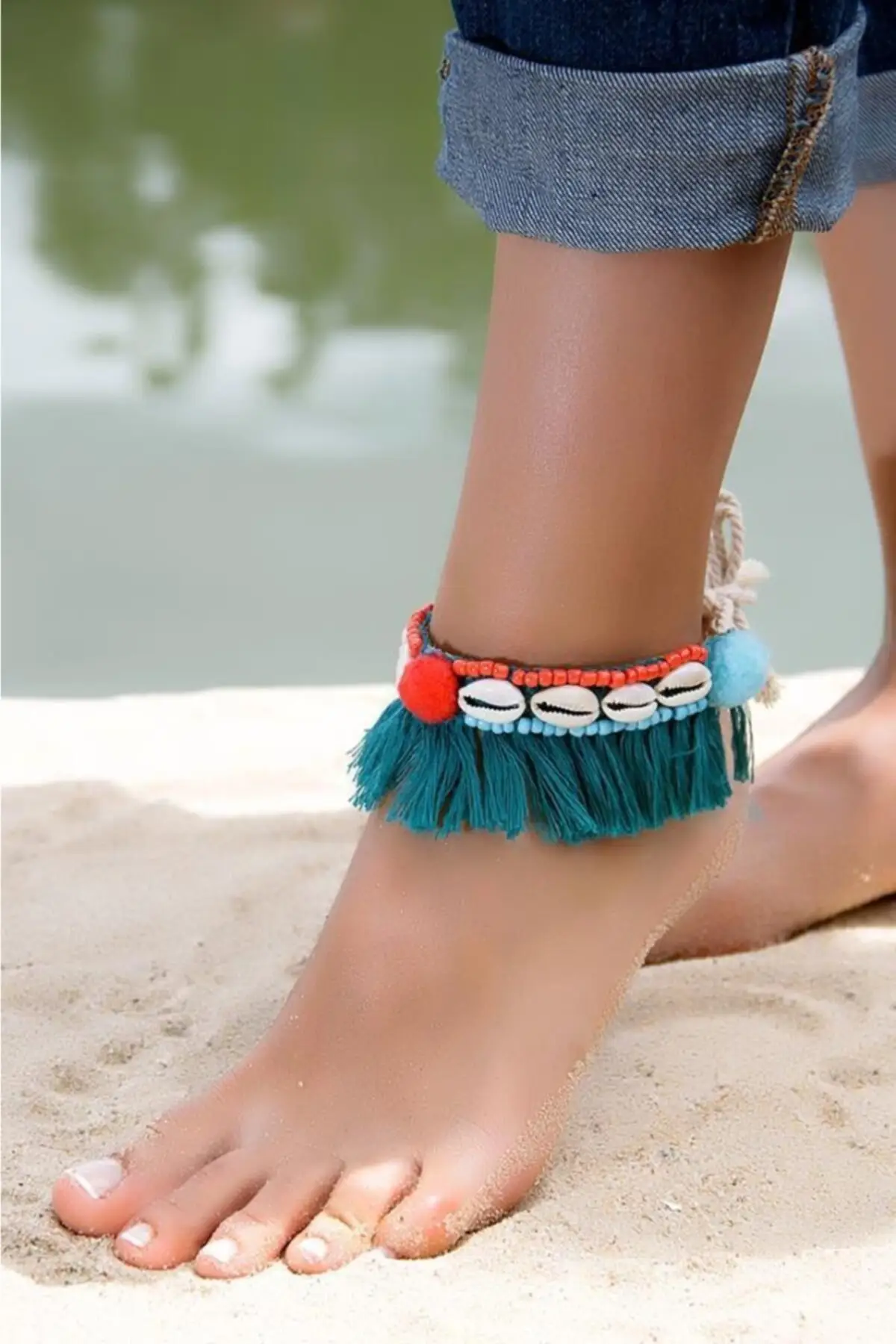 

Турецкий ручной работы море браслет в виде морской раковины в богемном стиле подарок boho Аутентичные