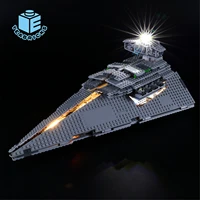 yeabricks led light kit for 75055 imperial star destroyer building blocks set not include the model toys for children