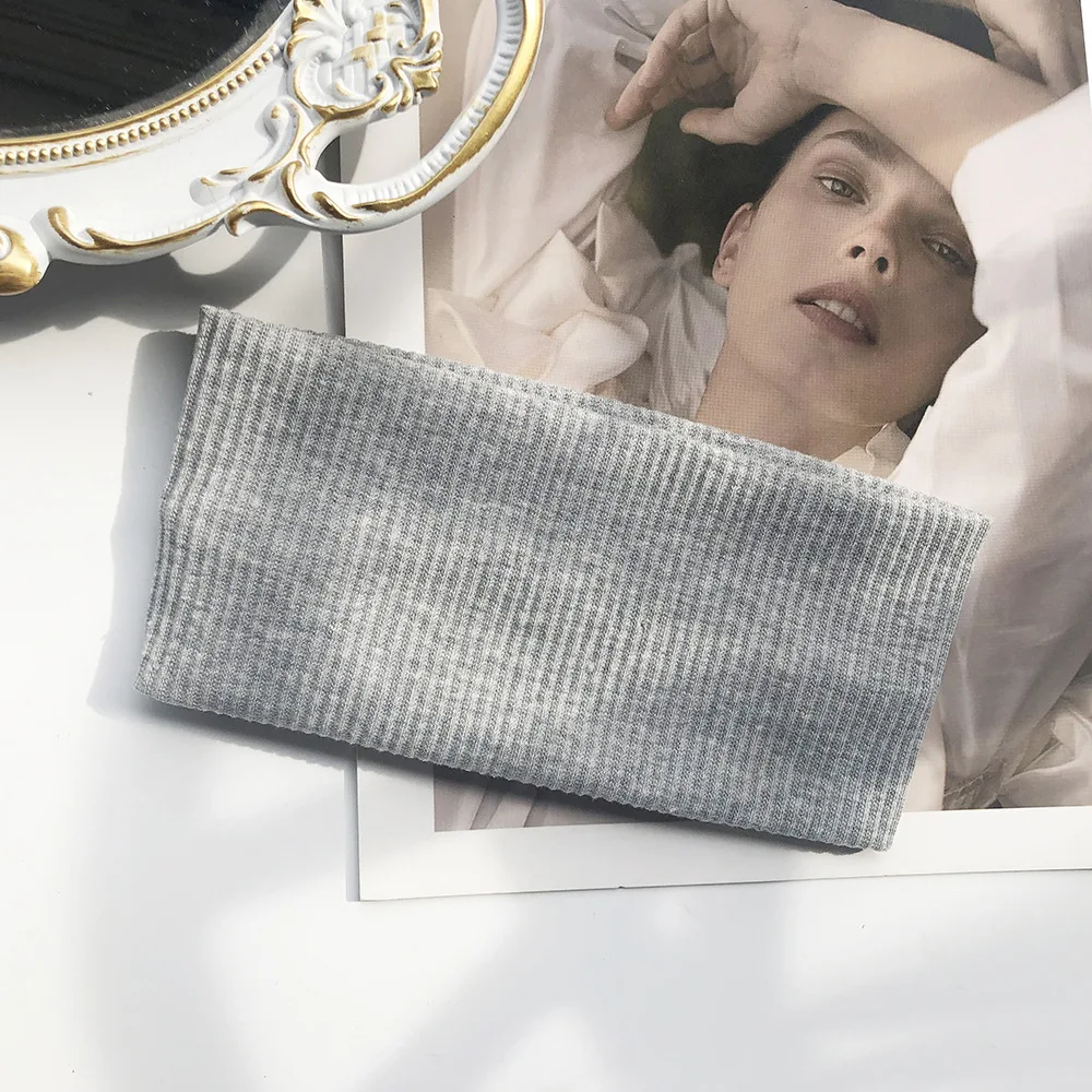 Knitted High Quality Yoga Hair Bands Sport Elastic Headbands 1PCS Sports Yoga Accessory Dance Biker Wide Headband Stretch Ribbon