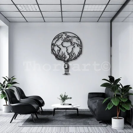 Металлическая настенная доска с изображением оленя креативная подвесная