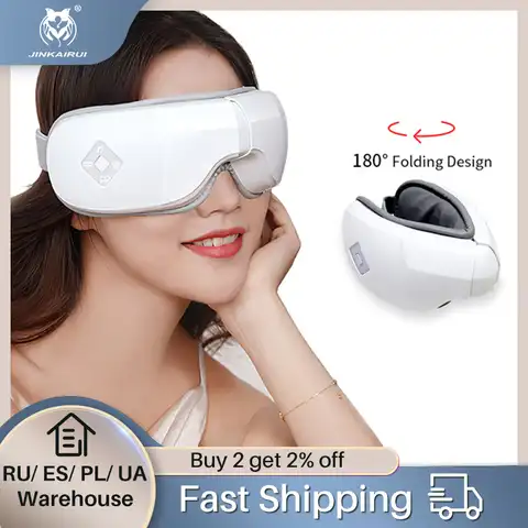 Распродажа интеллектуальная подушка безопасности Вибрационный массажер для глаз горячий компресс Bluetooth складной портативный прибор для у...