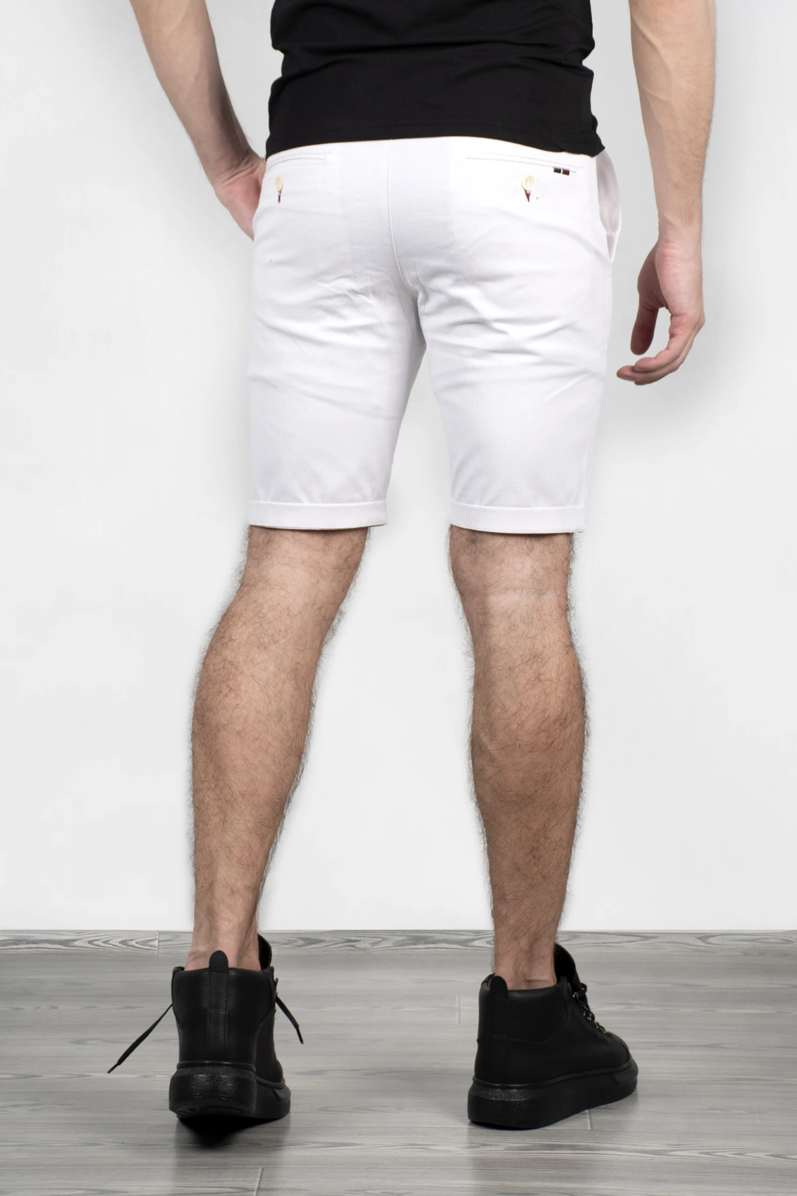 

DeepSEA Male White Short Cotton Shorts Sports Pants Slim Fit Short Tracksuit Cotton Pattern Italian Style Summer Casual For Male 1815007