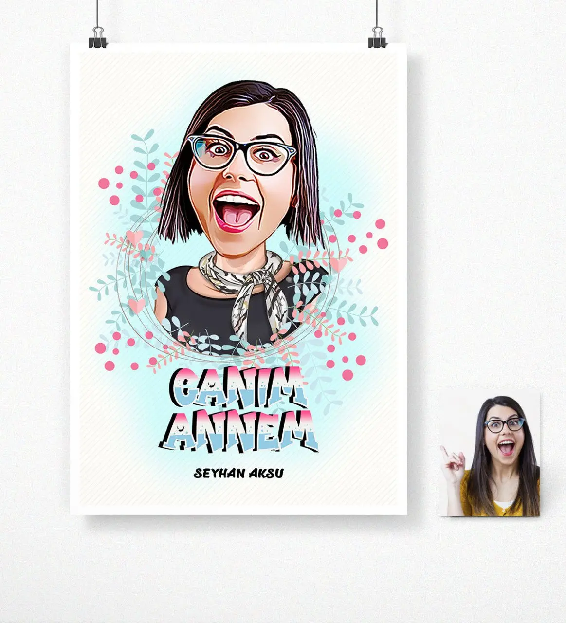 

Персонализированные Canm Mum мультфильм плакат постер (50x70 см.)