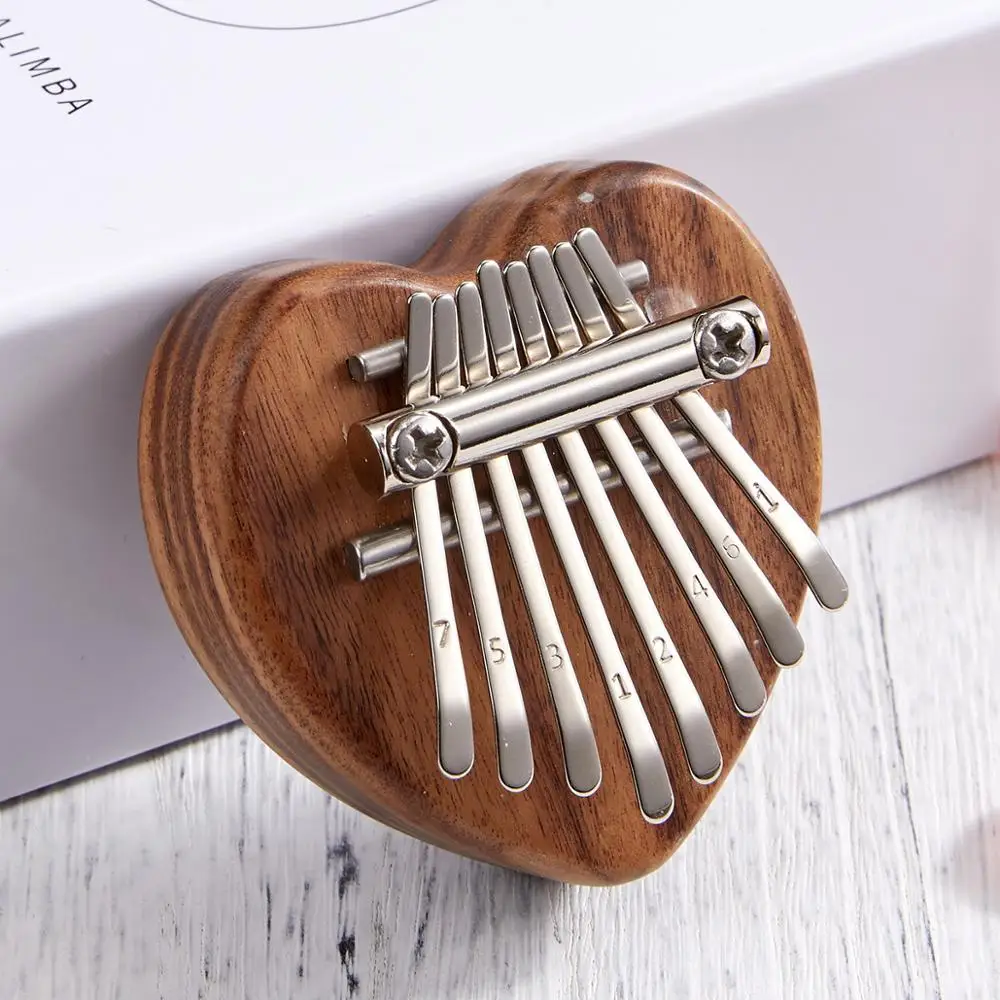 

Thumb Crystal 8 Keys Kalimba Transparent Acrylic Cat Bear heart rabbit Shape African Solid Thumb Piano Birthday gift