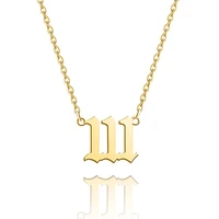 trendy 111 222 333 444 555 666 777 888 999 number neclace for women men gold silver color womens pendent naclace jewelry gift