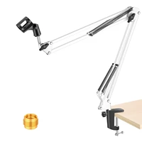 neewer adjustable microphone suspension boom scissor arm stand max load 1 kg compact mic stand made of durable steel
