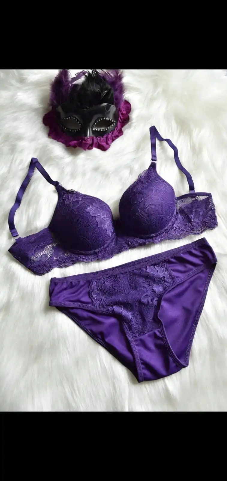 

12 Piece Luxury Panties and Bra Set - Sexy Lingerie for Women - Medium and Large Size