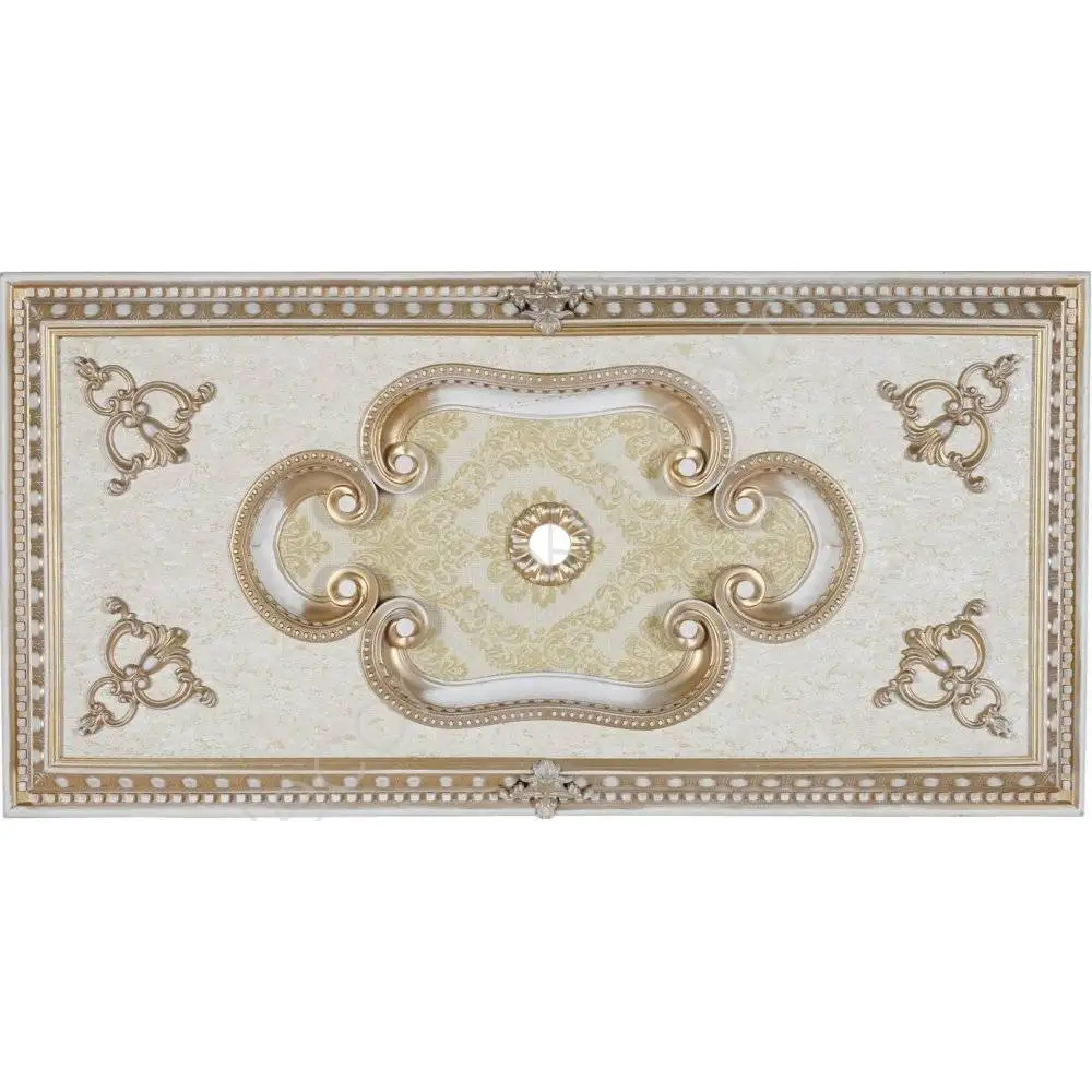 

DECOGOLD Decorative Rectangle Design Bronze Colored Ceiling Medallion 60x120cm