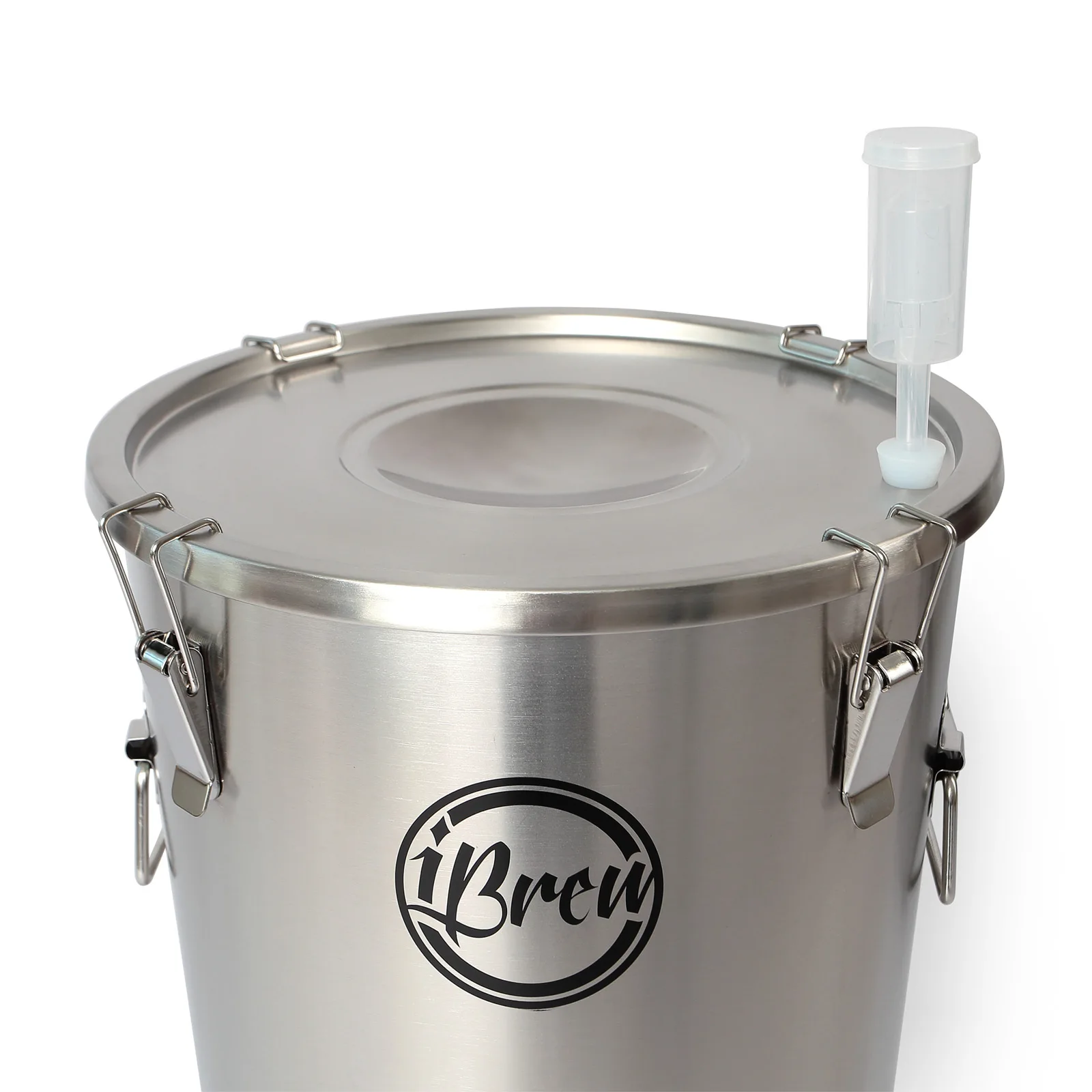 Ферментер конический стальной ЦКТ iBrew 30 л без крана для слива осадка домашнего