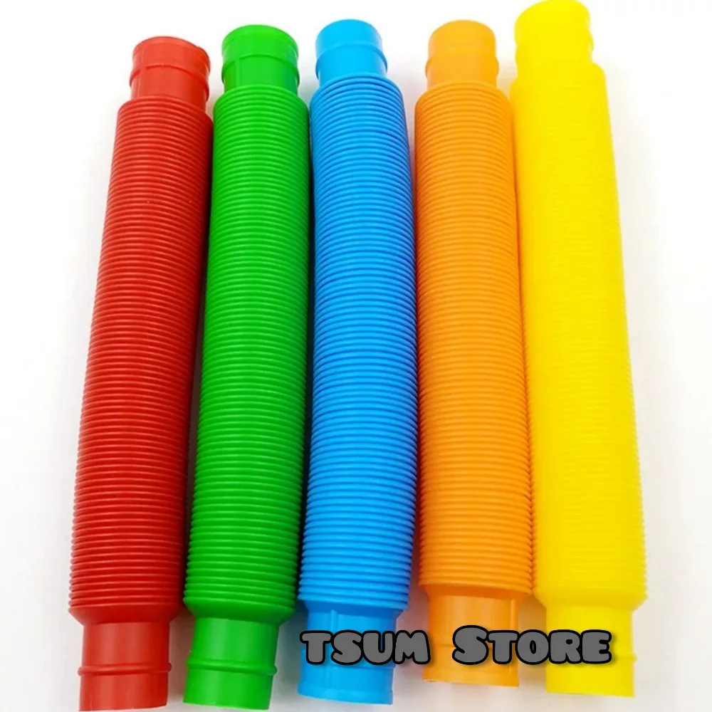 Tubes antistress medium 6 pieces 20 cm for adults and children pop tube pipe tubes popsocket toy | Игрушки и хобби