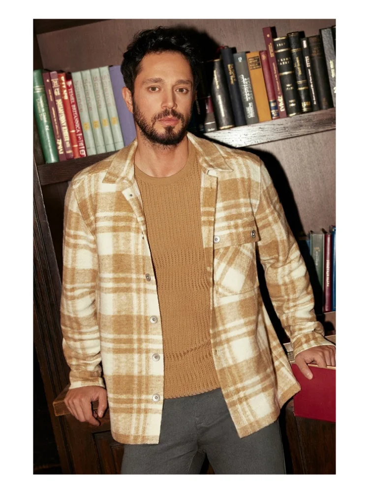 

Мужской Жаккардовый свитер с круглым вырезом, 100 хлопок