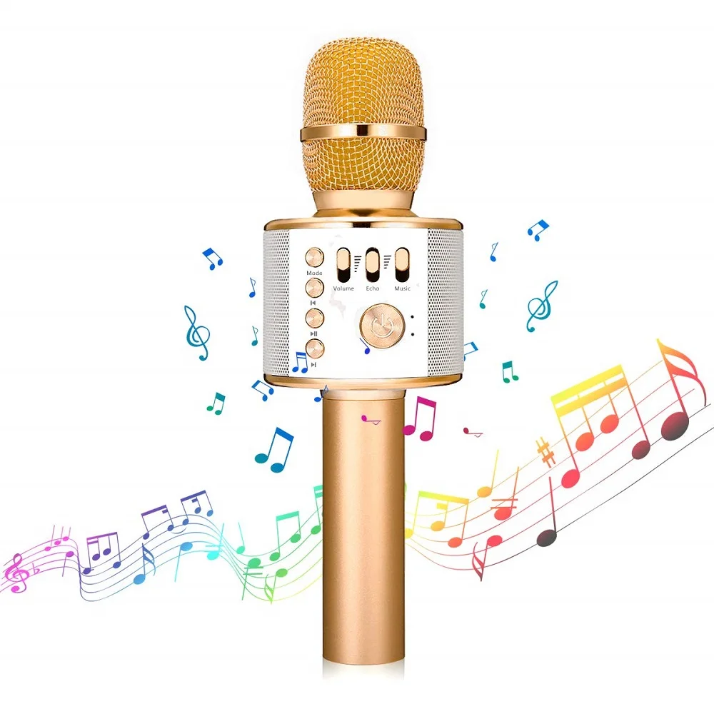 Беспроводной микрофон для караоке Bluetooth Sd/Usb | Электроника