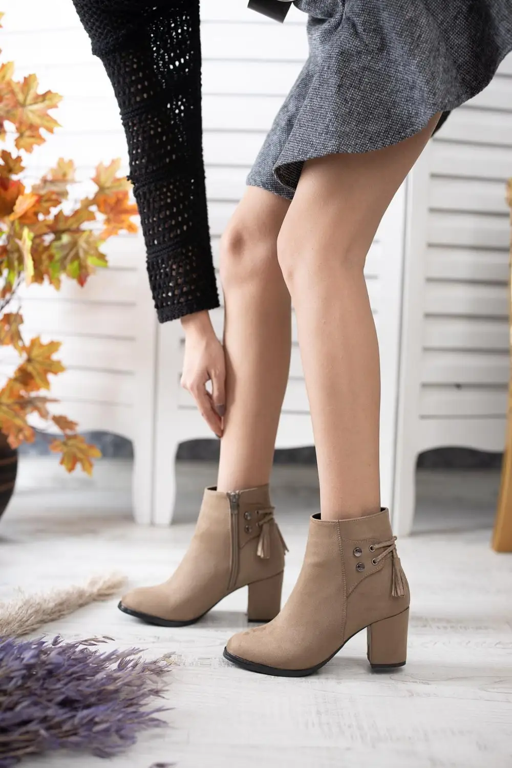 

Women's Boots Side Zipper Tassel Casual Boots Short Daily Use new 2020 fashion style winter spring warm for women