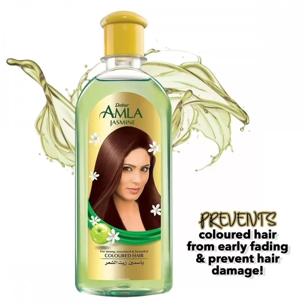 Dabur Amla Jasmine Hair Growth Care Oil 200 ML Gooseberry Strong Rapid Nourishing Prevent Loss Natural Original Vitamin E | Красота и