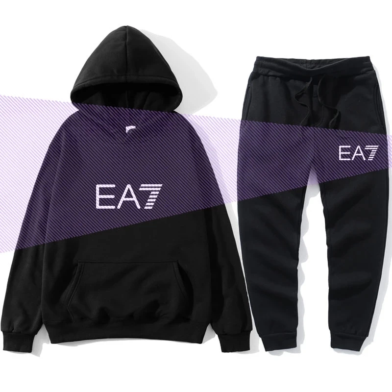 

2021 new suit men's hoodie casual sportswear men's clothing sportswear two-piece pants men's jacket sweatshirt free shipping