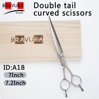 pet groomer professional pet grooming scissors beauty curved scissors handmade 77 2 inches cat pet dog trimming high qua