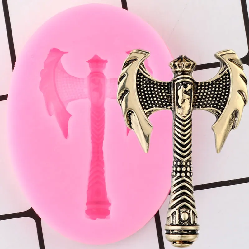 Античное китайское оружие Ax силиконовая форма для помадки кекса топперов конфет