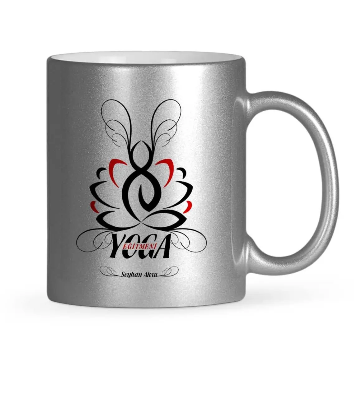 

Personalized Yoga Instructor Silver Gilt Mug Cup-1