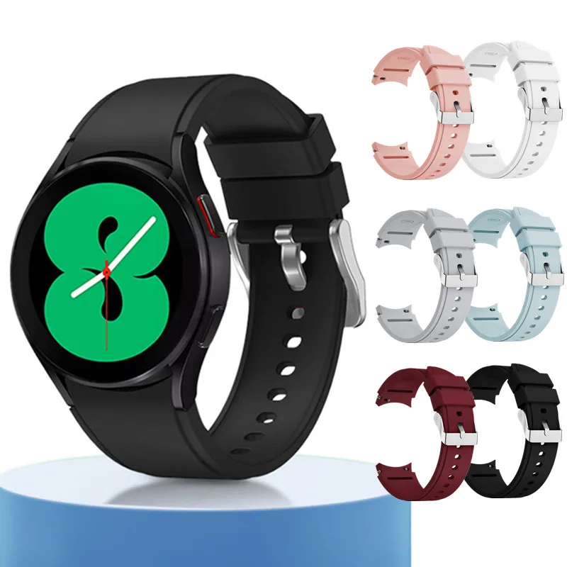 Ремешок силиконовый для Samsung Galaxy Watch 4 44 мм 40 быстросъемный браслет Classic 46 42 20 |