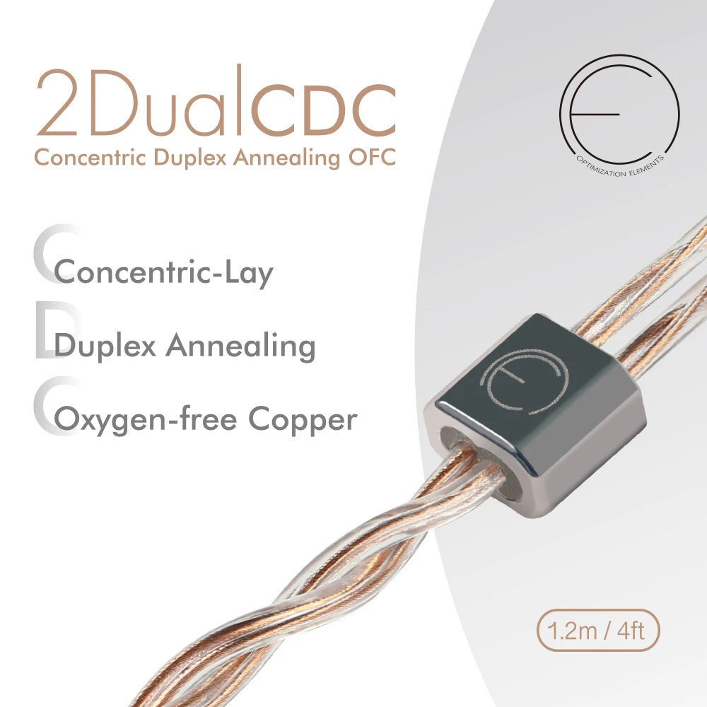OEAudio 2DualCDC Кабель для модернизации Hi-End IEM из кислородно-свободной меди.