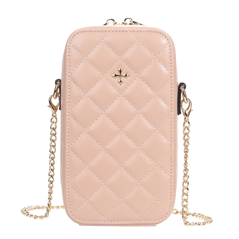 Zipper Open Long Strap Crossbody Bags Women's Mobile Phone Bag Solid Color Card Cash Pouch Wallet Mini Shoulder Messenger Bag