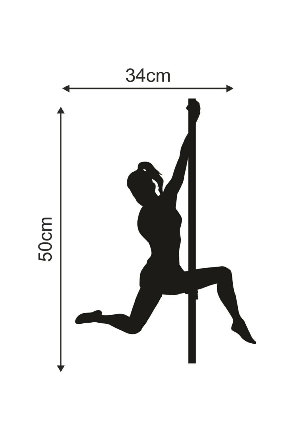 Декор для полярного танца деревянная настенная доска плакат портрет женский