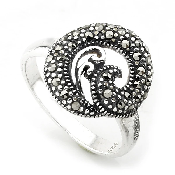 

100% 925 Sterling Silver Ring Turkish Jewelry 2020 Fashion Women Rings Female Jewelry Rings For Womens Anillo Bijoux Made Turke