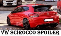 for volkswagen scirocco r cup style spoiler wing 2009 2021 auto accessory universal spoilers car antenna styling diff%c3%bcser flaps