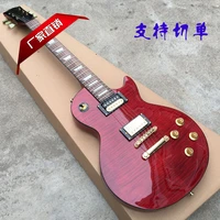 red wine lp electric guitar golden color 6 string nice quality guitar
