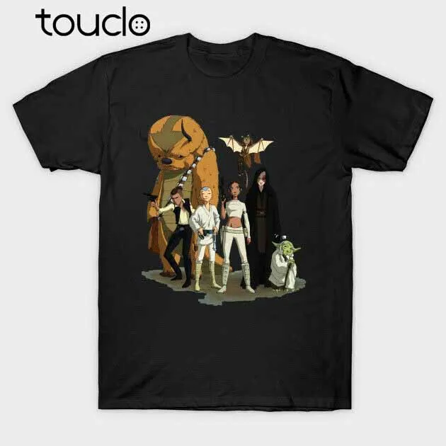 Аватар последняя группа Airbender как этикетка команды забавная черная футболка Aang