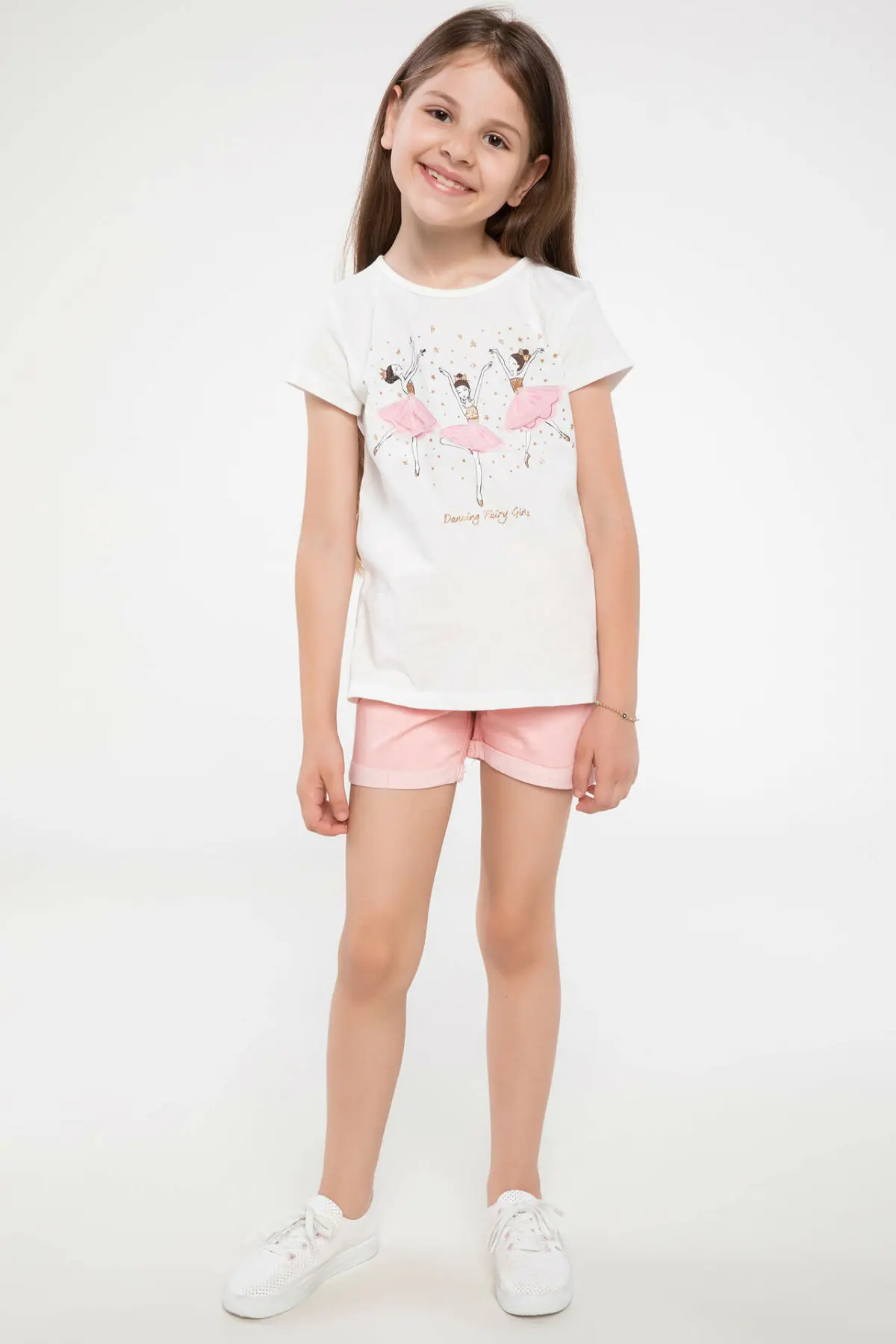 DeFacto/модные мягкие Короткие повседневные свободные короткие штаны для маленьких