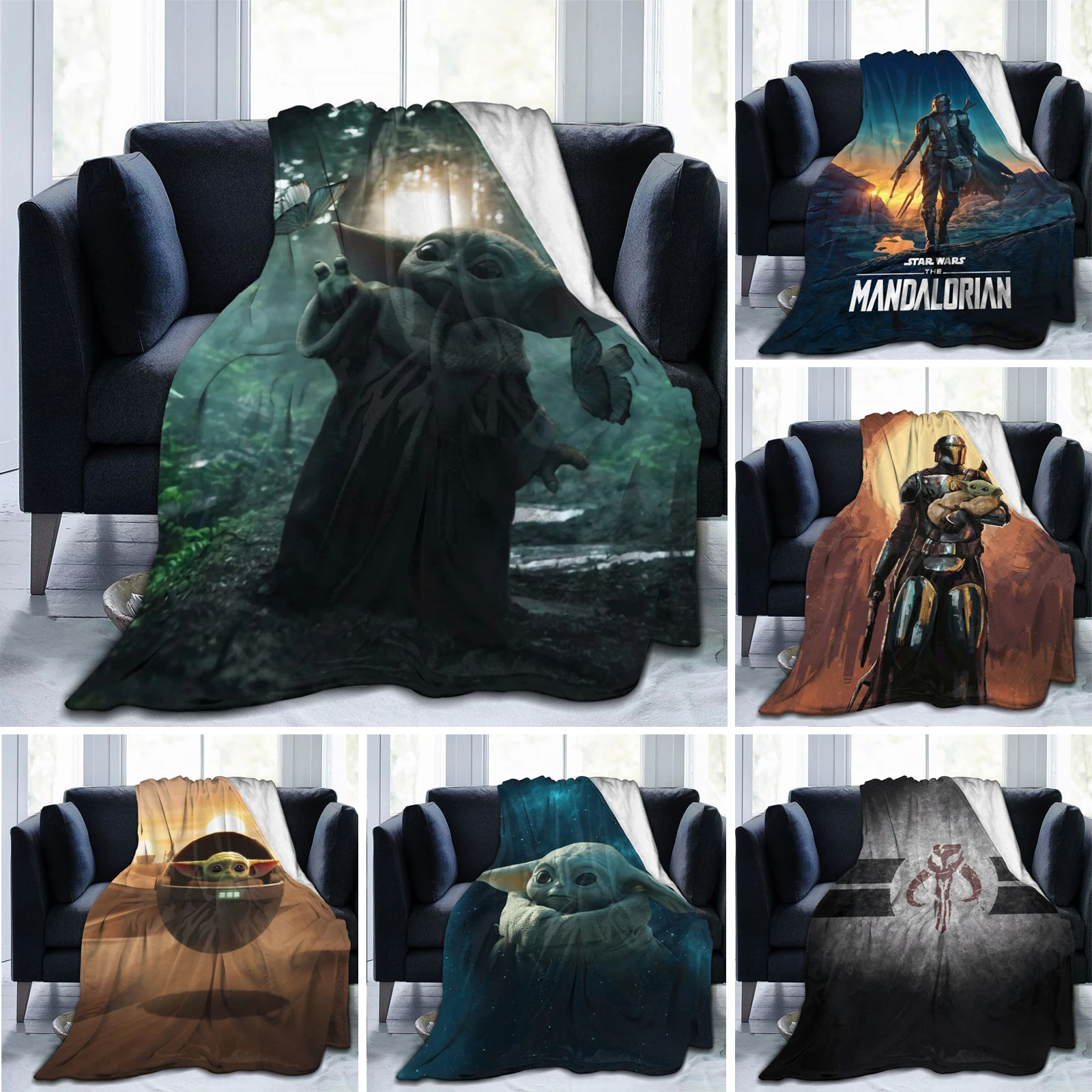 

Fleece Blanket Ultra Soft Flannel Blanket Digital Printed All Season Premium Fluffy Microfiber Fleece