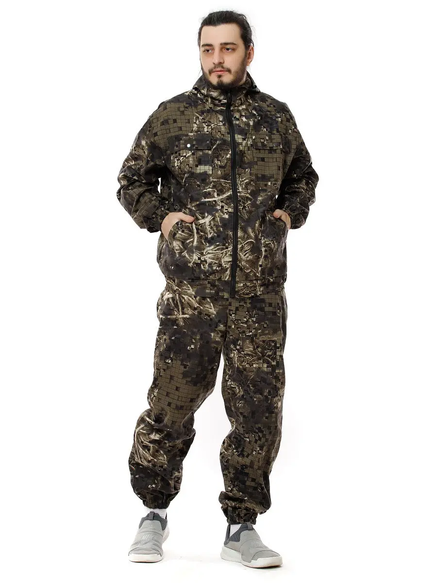 Костюм летний камуфлированный (тк.смесовая пл.120) военная униформа спецодежда